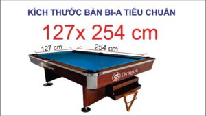 Kích thước bàn bida tiêu chuẩn chính xác nhất 2023